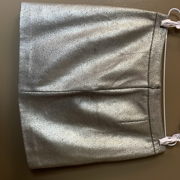 GAP silver coated 50% wool and polyester mini skirt circa 2011 - Picture 6 of 7